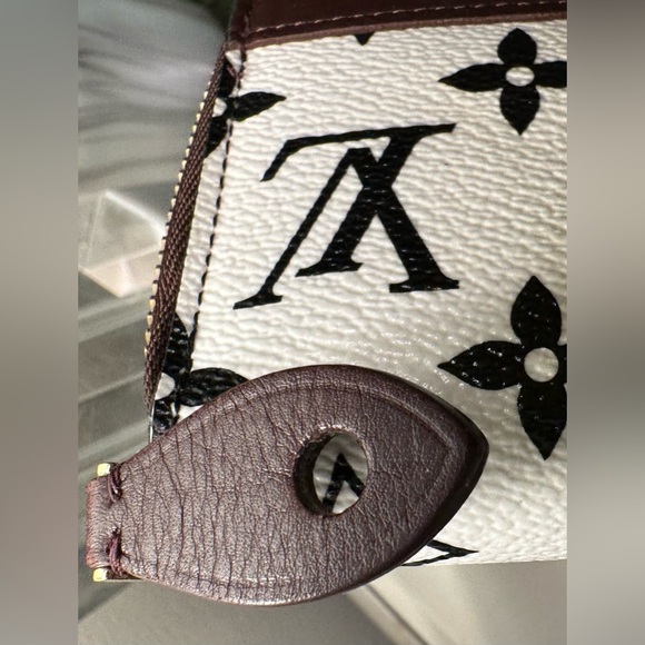 Rare Louis Vuitton Black/White/Brown Walnut Leather Monogram Gamma Zippy - Picture 10 of 16